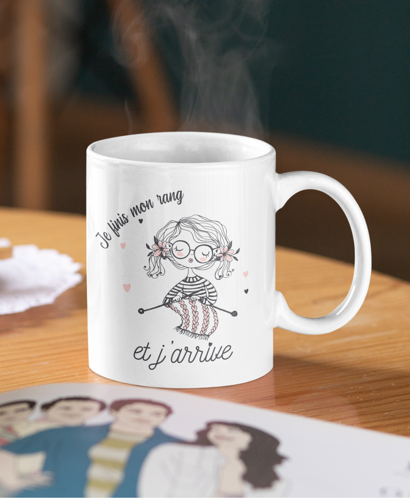 Mug céramique Je finis mon rang et j'arrive