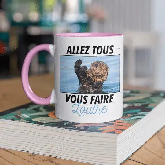 Mug céramique - Allez tous vous faire loutre! Rose - Mugs