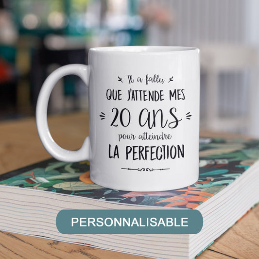 Mug céramique Atteindre la perfection personnalisable