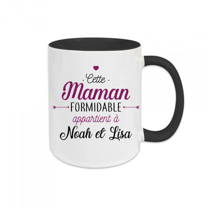 Mug céramique Cette maman formidable appartient à ( personnalisable ) Encre et Créations