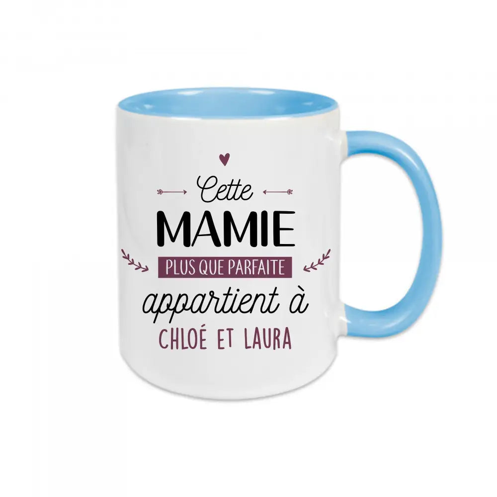 Mug céramique Cette mamie parfaite appartient à ( personnalisable ) Encre et Créations