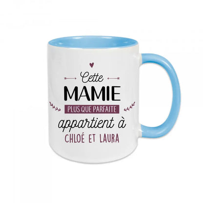 Mug céramique Cette mamie parfaite appartient à ( personnalisable ) Encre et Créations