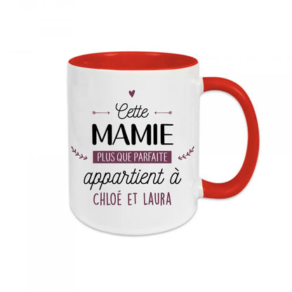 Mug céramique Cette mamie parfaite appartient à ( personnalisable ) Encre et Créations