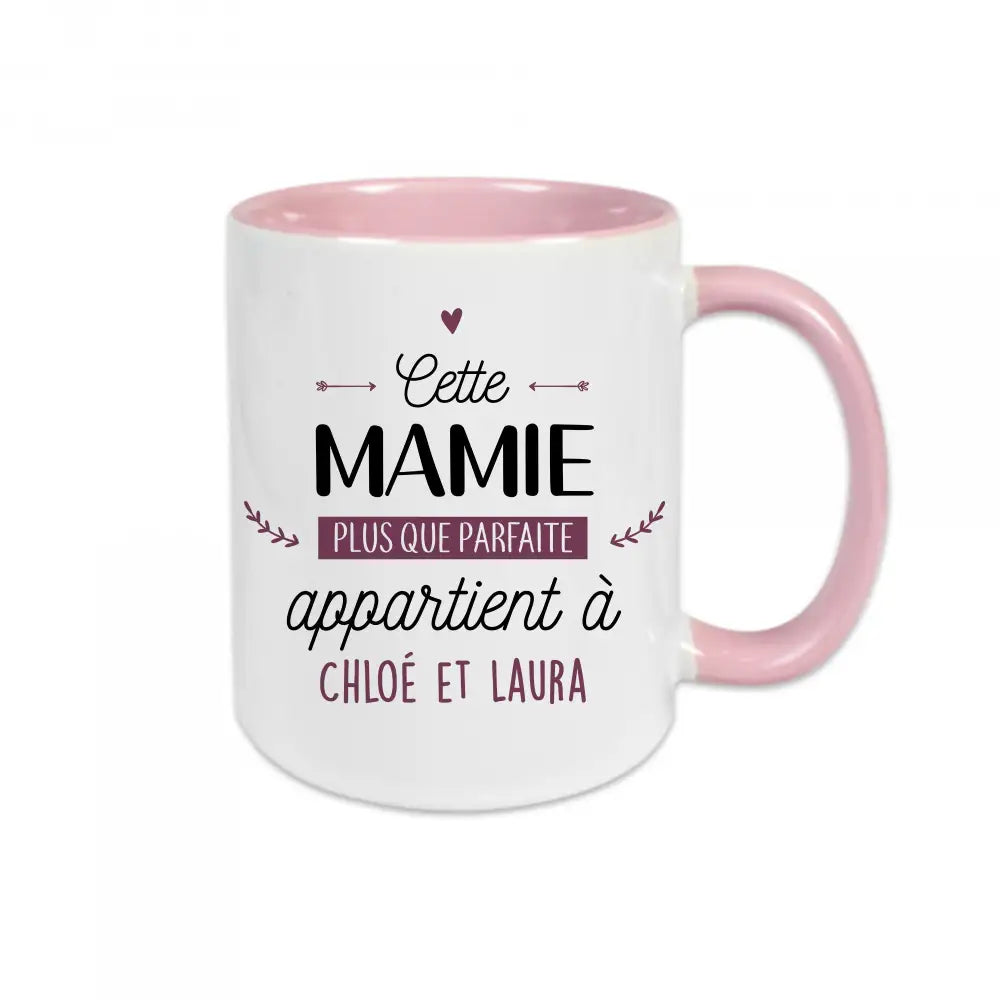 Mug céramique Cette mamie parfaite appartient à ( personnalisable ) Encre et Créations