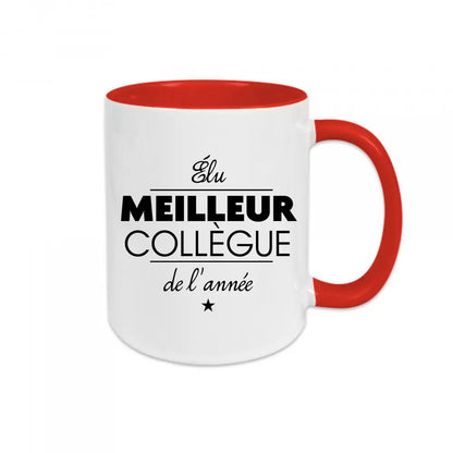 Mug céramique Élu meilleur collègue de l'année