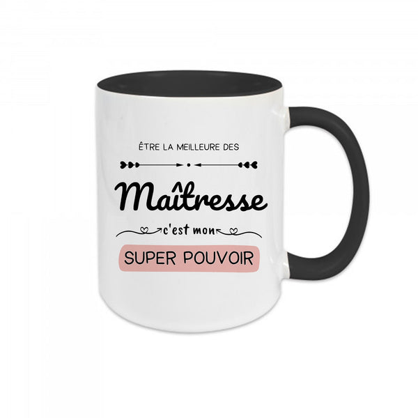 Mug céramique - Être la meilleure des maîtresse c'est mon super pouvoir - #shop_name - Mugs