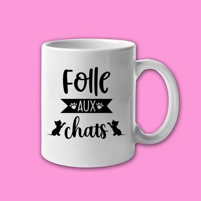 Mug céramique Folle aux chats