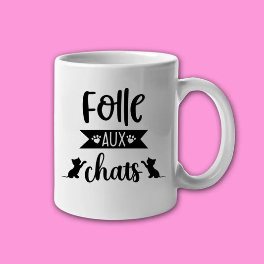 Mug céramique Folle aux chats