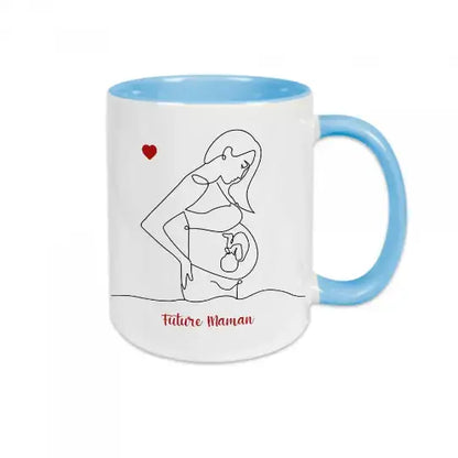 Mug céramique - Future maman - Bleu - Mugs