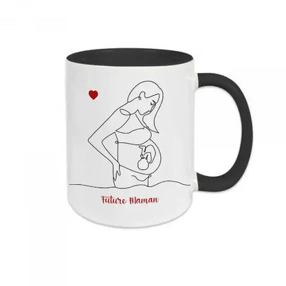 Mug céramique - Future maman - Noir - Mugs