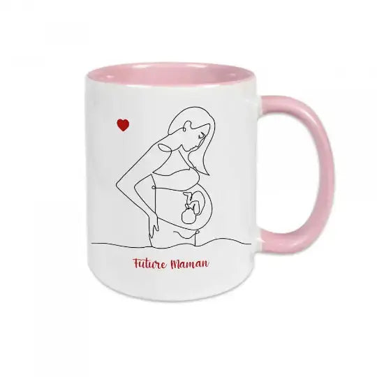 Mug céramique - Future maman - Rose - Mugs