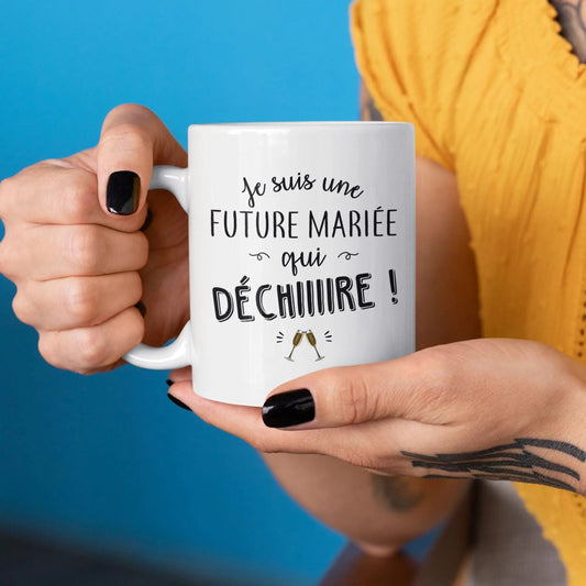 Mug céramique - Future mariée qui déchire - Blanc - Mugs