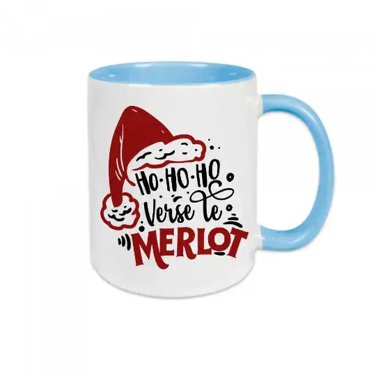 Mug céramique imprimé Ho ho ho verse le merlot Encre et Créations