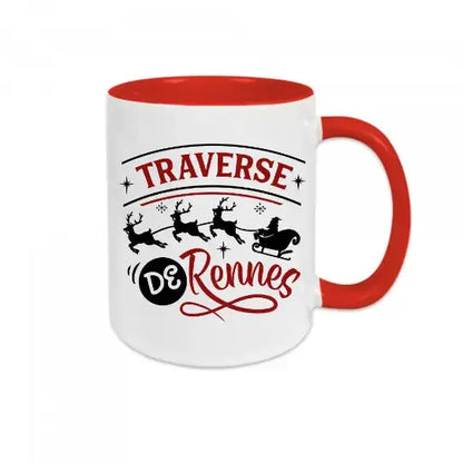 Mug céramique imprimé Traverse de rennes Encre et Créations