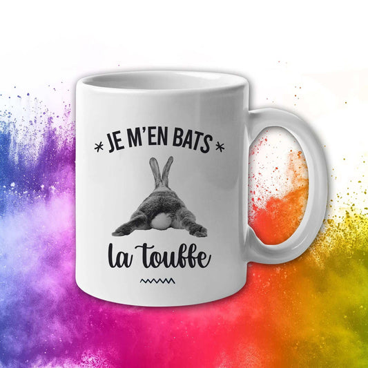 Mug céramique Je m'en bats la touffe