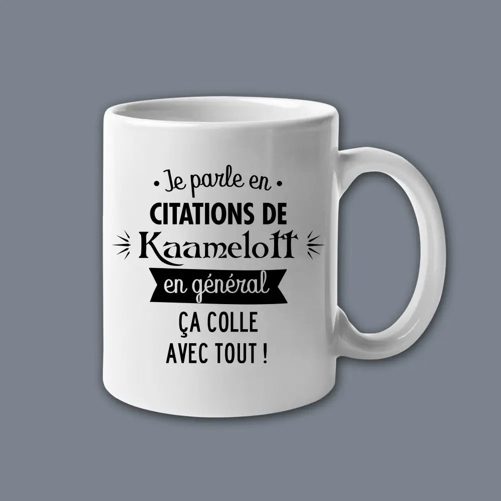 Mug céramique Je parle en citation de Kaamelott