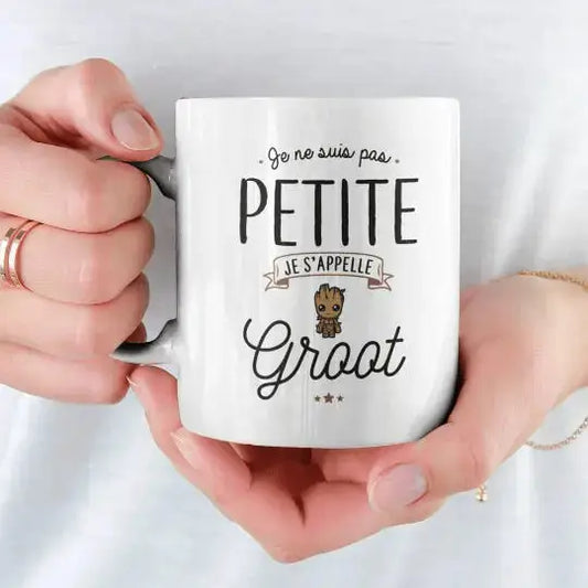 Mug céramique - Je s’appelle Groot - Blanc - Mugs