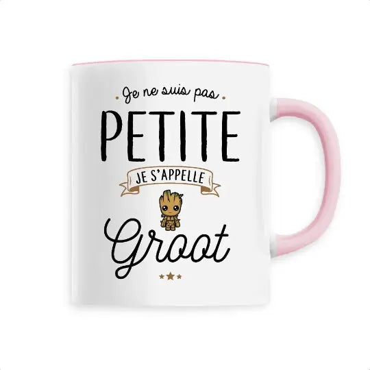 Mug céramique - Je s’appelle Groot - Rose - Mugs