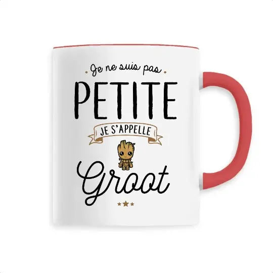 Mug céramique - Je s’appelle Groot - Rouge - Mugs