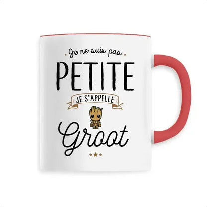 Mug céramique - Je s’appelle Groot - Rouge - Mugs