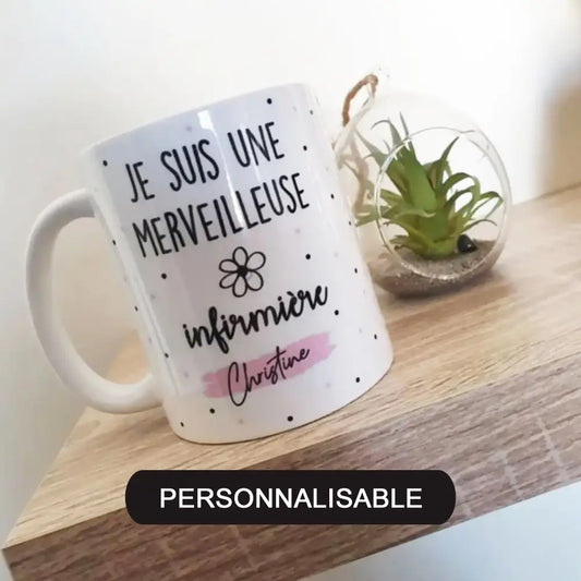 Mug céramique Je suis merveilleuse personnalisable 