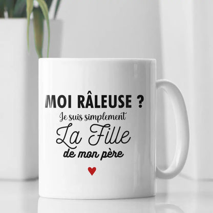 Mug céramique Je suis tout simplement la fille de mon père
