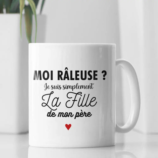 Mug céramique Je suis tout simplement la fille de mon père