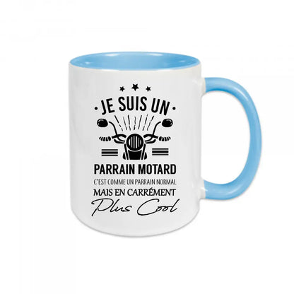 Mug céramique Je suis un papa motard personnalisable