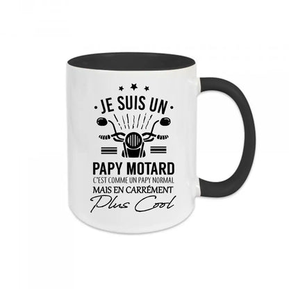 Mug céramique Je suis un papa motard personnalisable