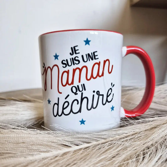 Mug céramique Je suis une maman qui déchire