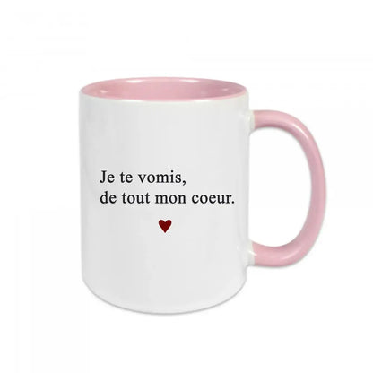 Mug céramique Je te vomis de tout mon cœur Encre et Créations