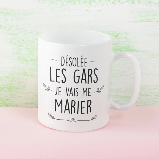 Mug céramique - Je vais me marier - Blanc - Mugs