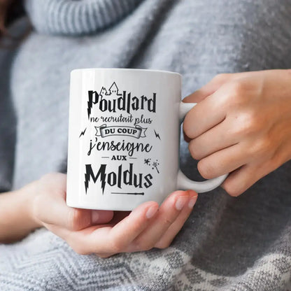 Mug céramique - J’enseigne aux moldus - Blanc - Mugs