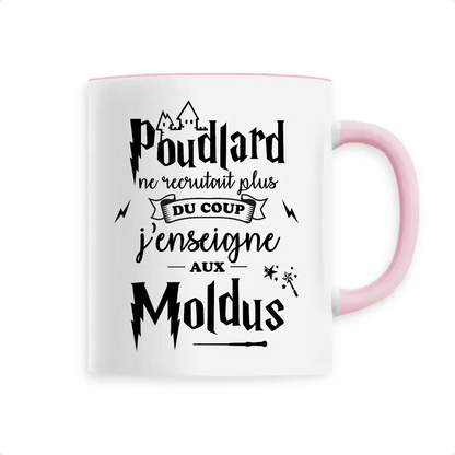 Mug céramique - J’enseigne aux moldus - Rose - Mugs