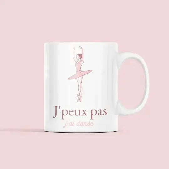 Mug céramique - J’peux pas j’ai danse - Blanc - Mugs