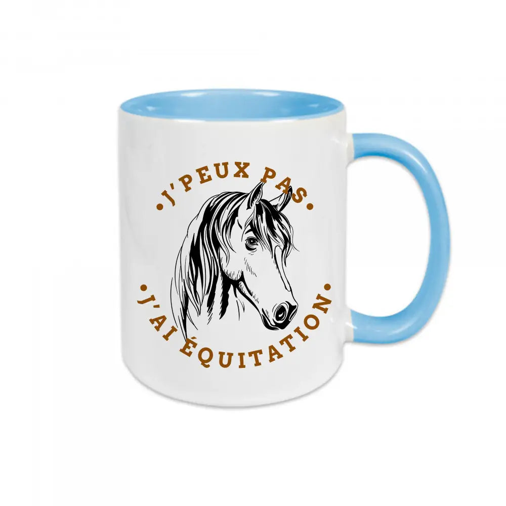 Mug céramique J'peux pas j'ai équitation