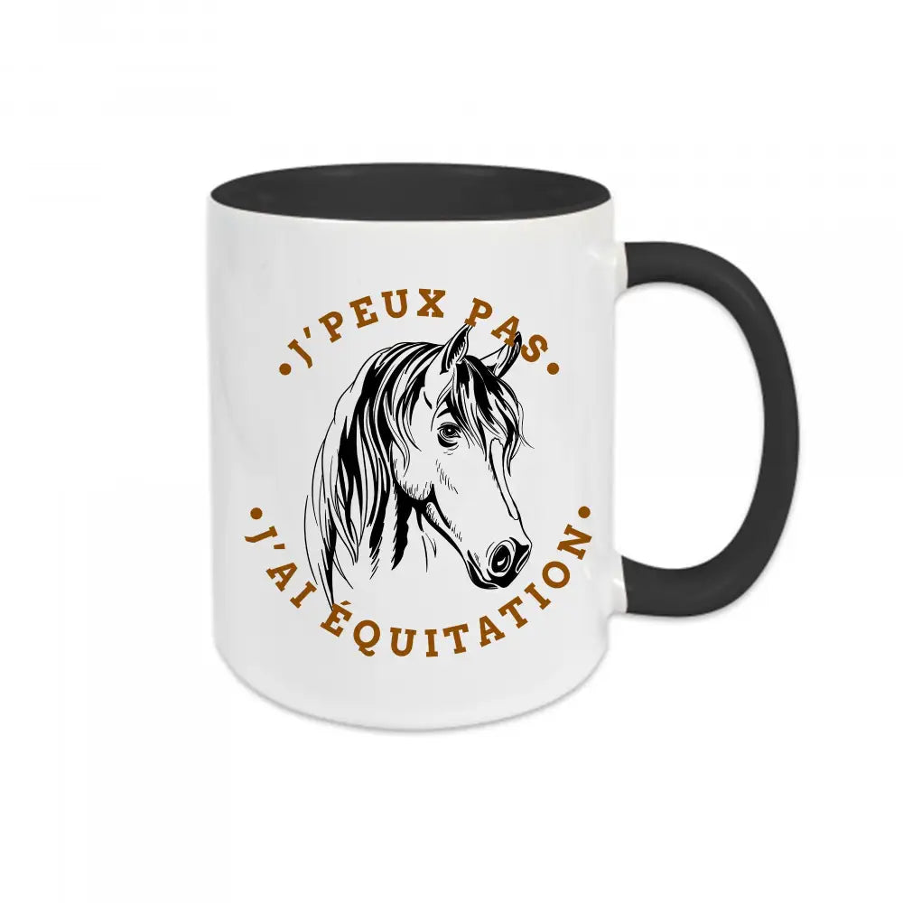 Mug céramique J'peux pas j'ai équitation