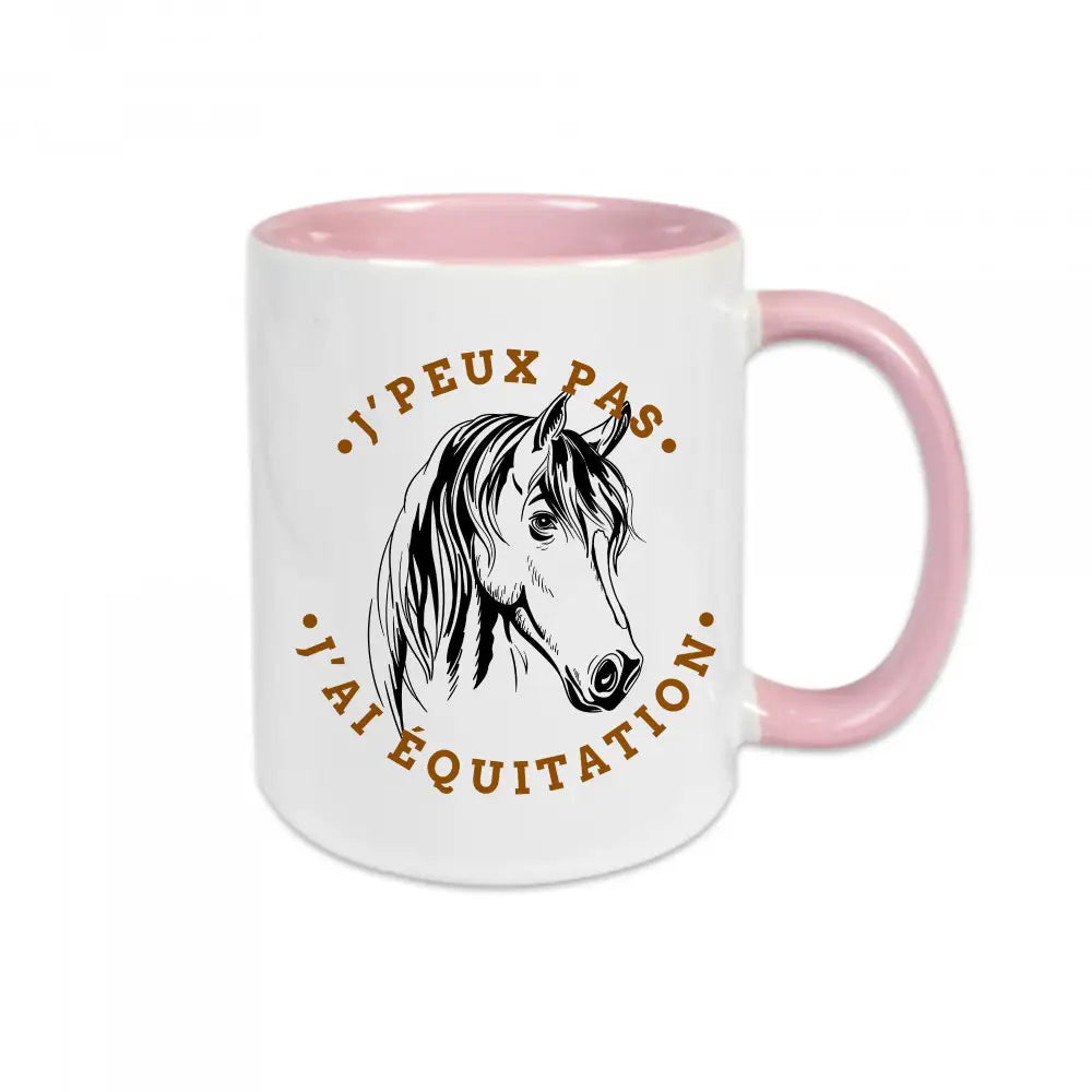 Mug céramique J'peux pas j'ai équitation