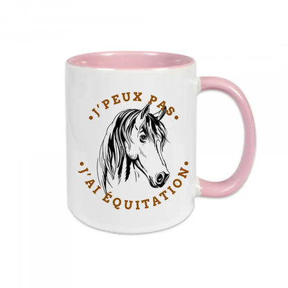 Mug céramique J'peux pas j'ai équitation