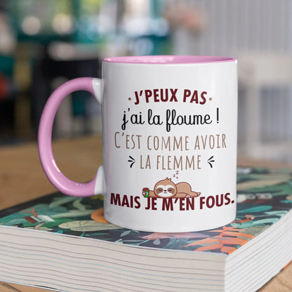 Mug céramique - J’peux pas j’ai la floume - Rose - Mugs