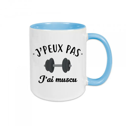 Mug céramique J'peux pas j'ai muscu
