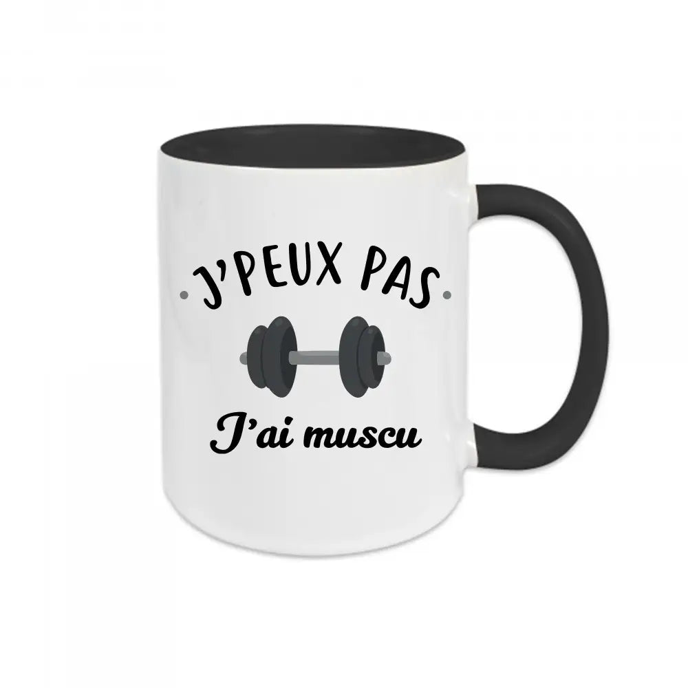 Mug céramique J'peux pas j'ai muscu