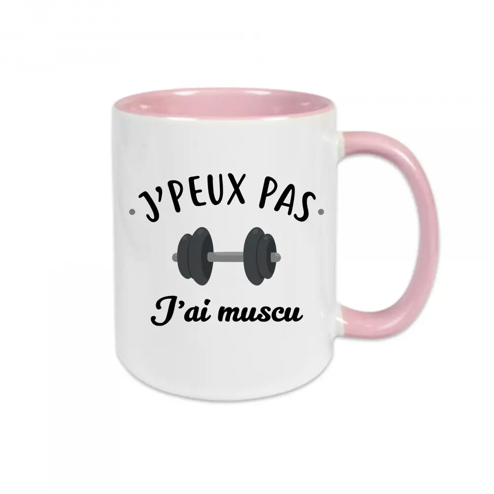 Mug céramique J'peux pas j'ai muscu