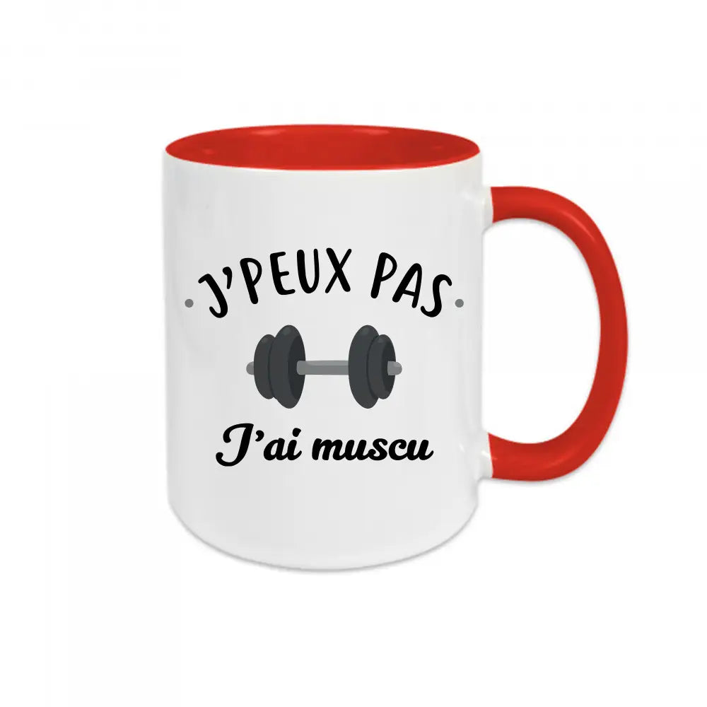 Mug céramique J'peux pas j'ai muscu