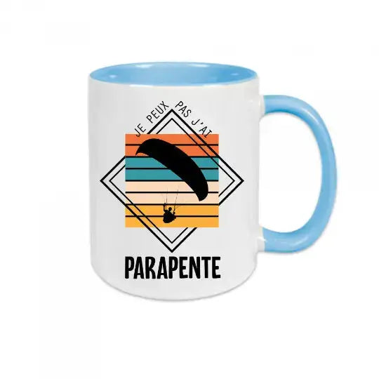 Mug céramique - J’peux pas j’ai parapente - Bleu - Mugs
