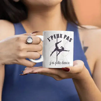Mug céramique - J’peux pas j’ai pole dance - Blanc - Mugs