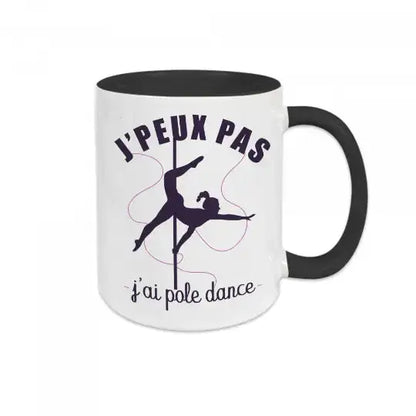 Mug céramique - J’peux pas j’ai pole dance - Noir - Mugs