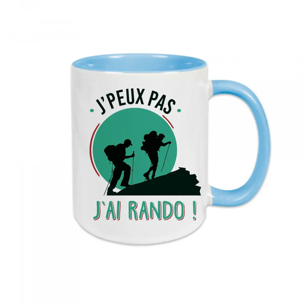 Mug céramique J'peux pas j'ai rando