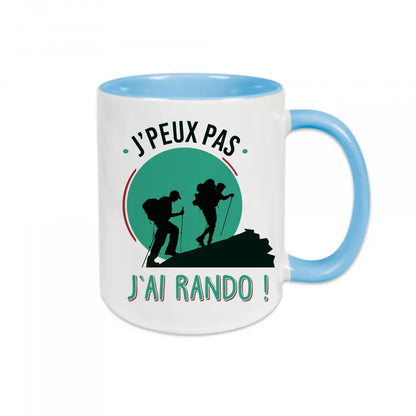 Mug céramique J'peux pas j'ai rando