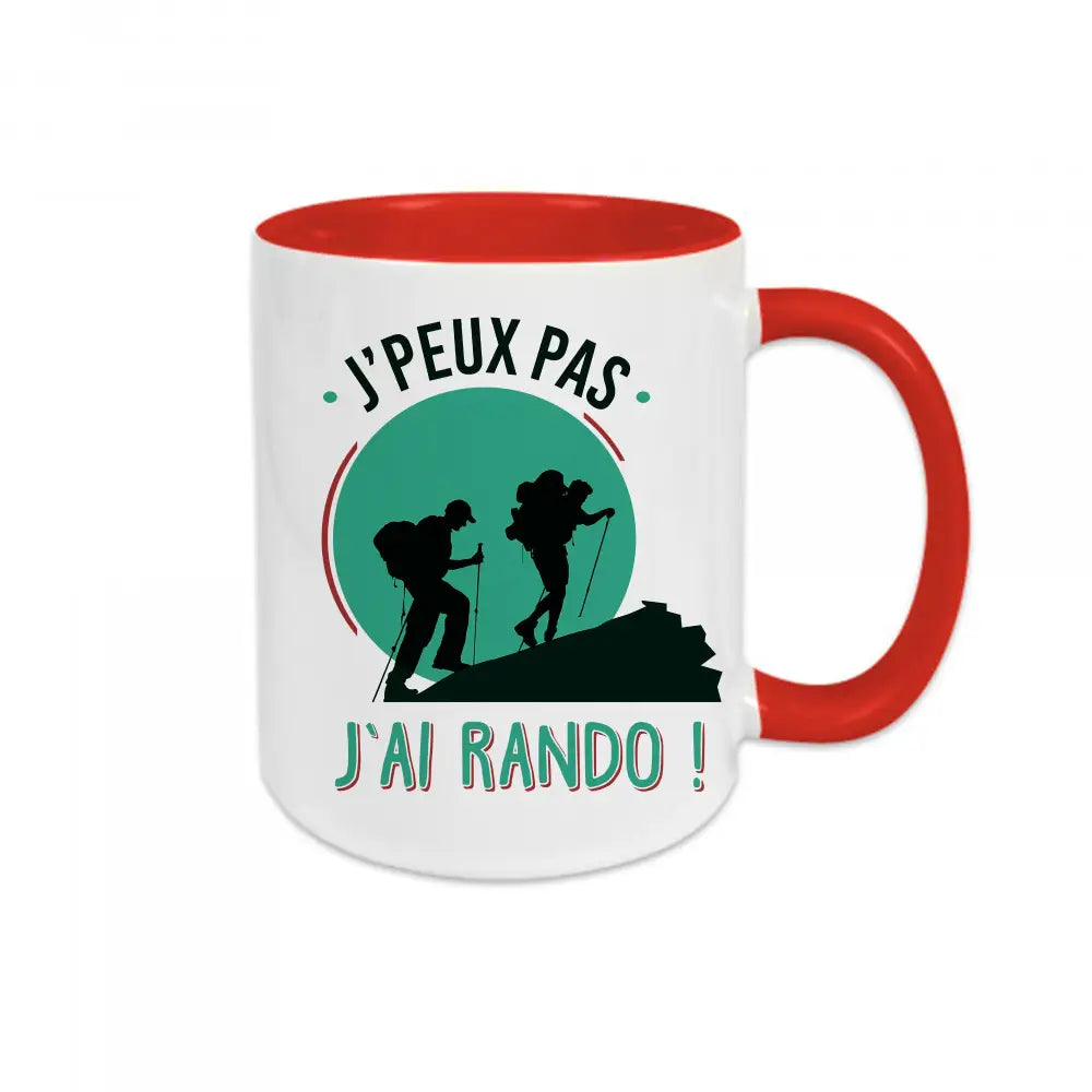 Mug céramique J'peux pas j'ai rando